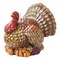 Tucker Turkey Candle - Sculpted Thanksgiving Candle, Multicolor Paraffin Wax, 21hrs Burn Time, 3.54" H x 4.2" W